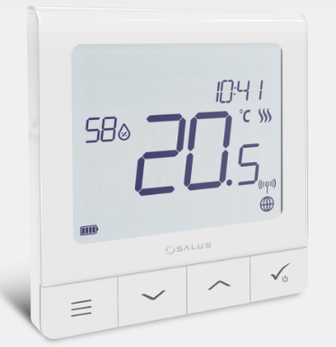 ​​Salus SQ610 Hardwired Slimline Quantum Thermostat 